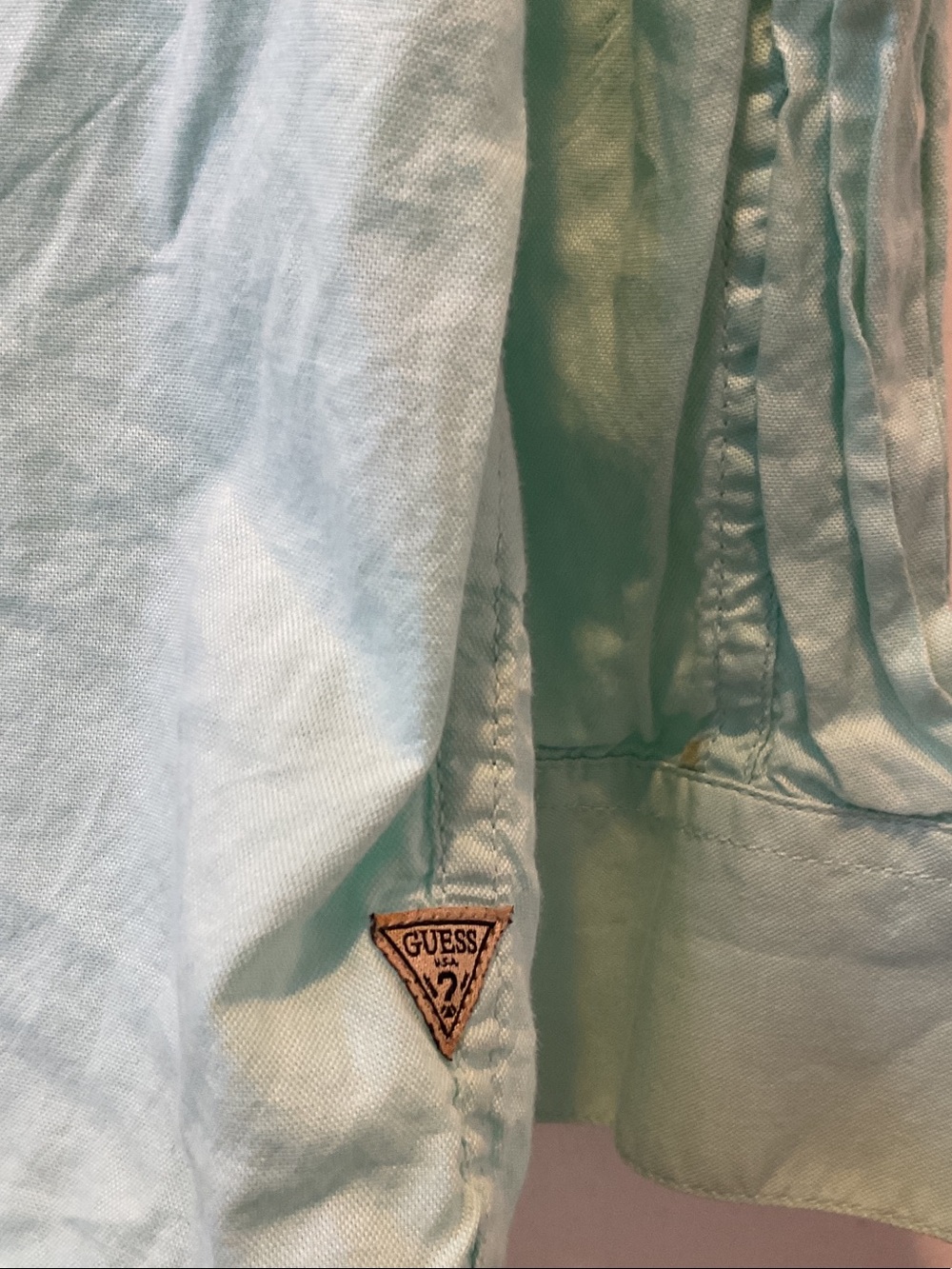 Guess Women’s Mint Green Button-Down Shirt - Picture 4 of 5